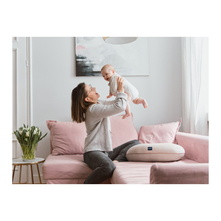 Poofi Poduszka do karmienia bawełniana Organic Nugat