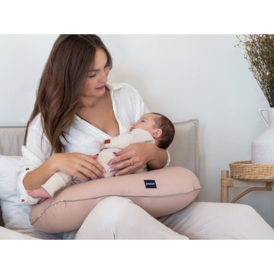 Poofi Poduszka do karmienia bawełniana Organic Nugat