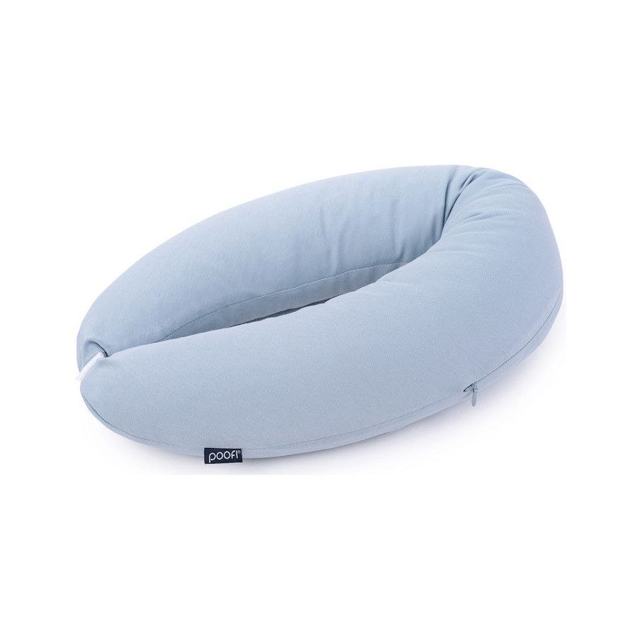 Poofi Poduszka stabilizująca bawełniana wałek Dusty Blue