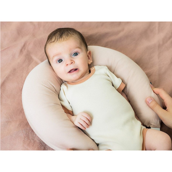 Poofi Poduszka stabilizująca bawełniana wałek Herbaciana Róża