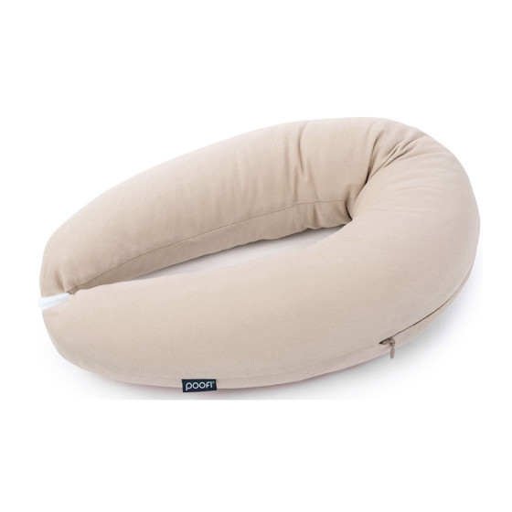 Poofi Poduszka stabilizująca bawełniana wałek Latte
