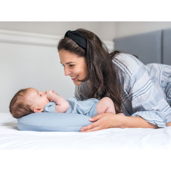 Poofi Poduszka stabilizująca bawełniana wałek Piwonia