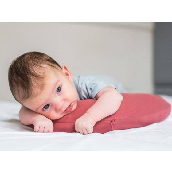 Poofi Poduszka stabilizująca bawełniana wałek Piwonia