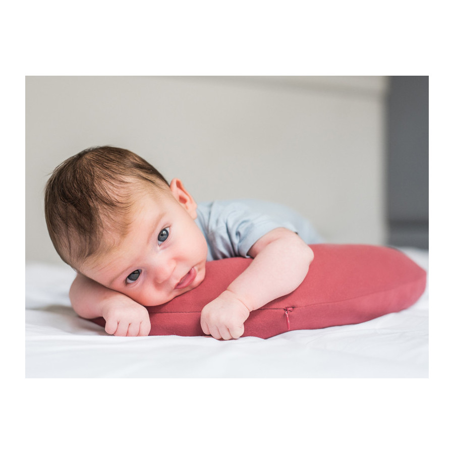 Poofi Poduszka stabilizująca bawełniana wałek Piwonia