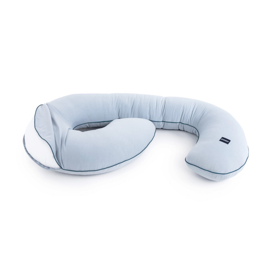 Poofi Poduszka ciążowa do spania bawełniana Organic Light Grey