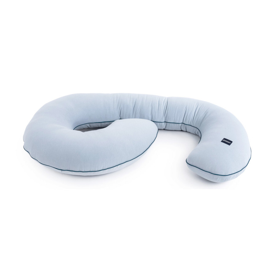 Poofi Poduszka ciążowa do spania bawełniana Organic Light Grey