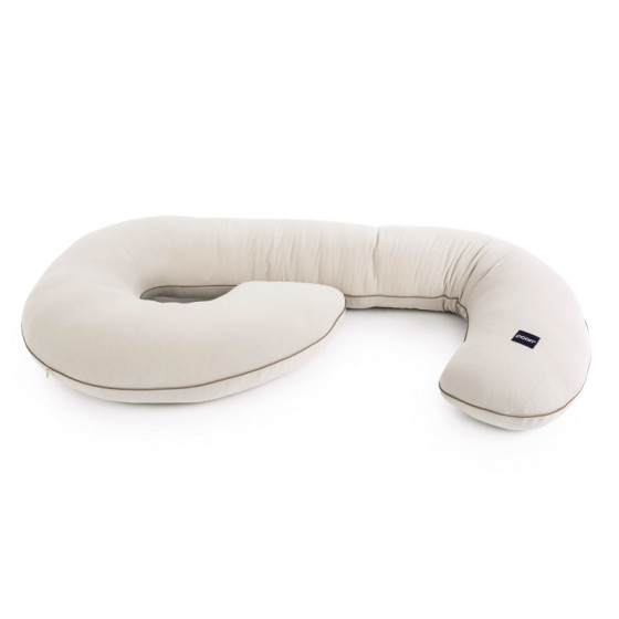Poofi Poduszka ciążowa do spania bawełniana Organic Light Grey