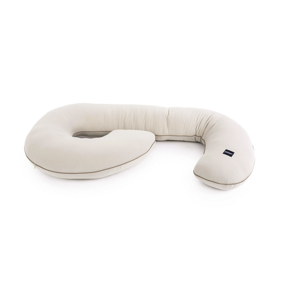 Poofi Poduszka ciążowa do spania bawełniana Organic Light Grey