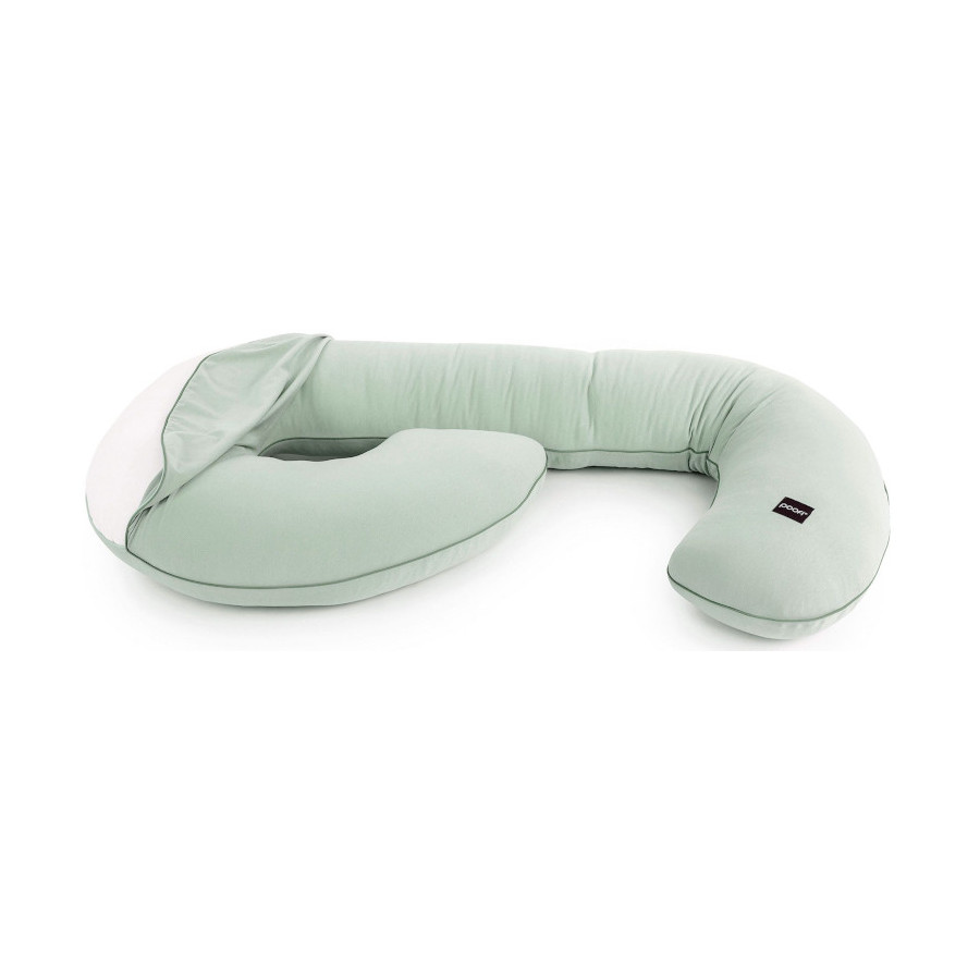 Poofi Poduszka ciążowa do spania bawełniana Organic Light Grey