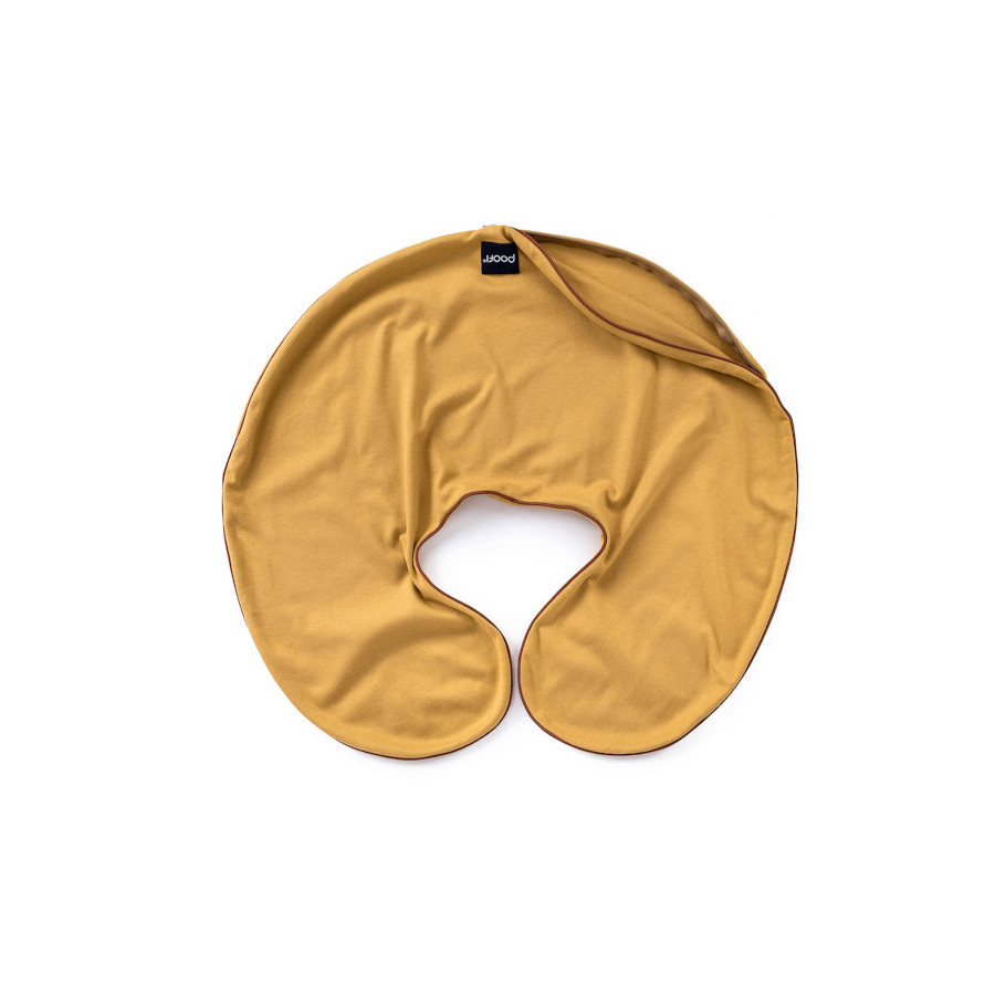 Poofi Pokrowiec na Poduszka do karmienia bawełniany Musztarda