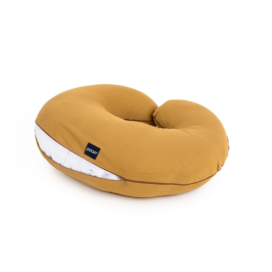 Poofi Pokrowiec na Poduszka do karmienia bawełniany Musztarda
