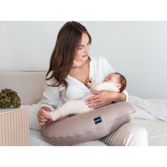 Poofi Pokrowiec na Poduszka do karmienia bawełniany Piwonia