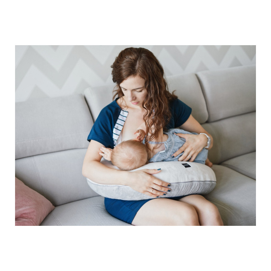 Poofi Pokrowiec na Poduszka do karmienia bawełniany Szałwia