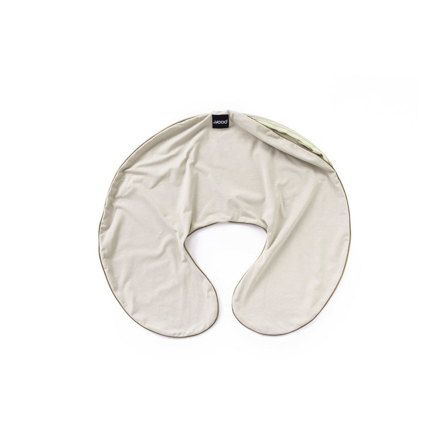 Poofi Pokrowiec na Poduszka do karmienia Kremowo Szary