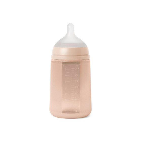 Suavinex Butelka Silikonowa antykolkowa SX PRO 240 ml smoczek M 3m+