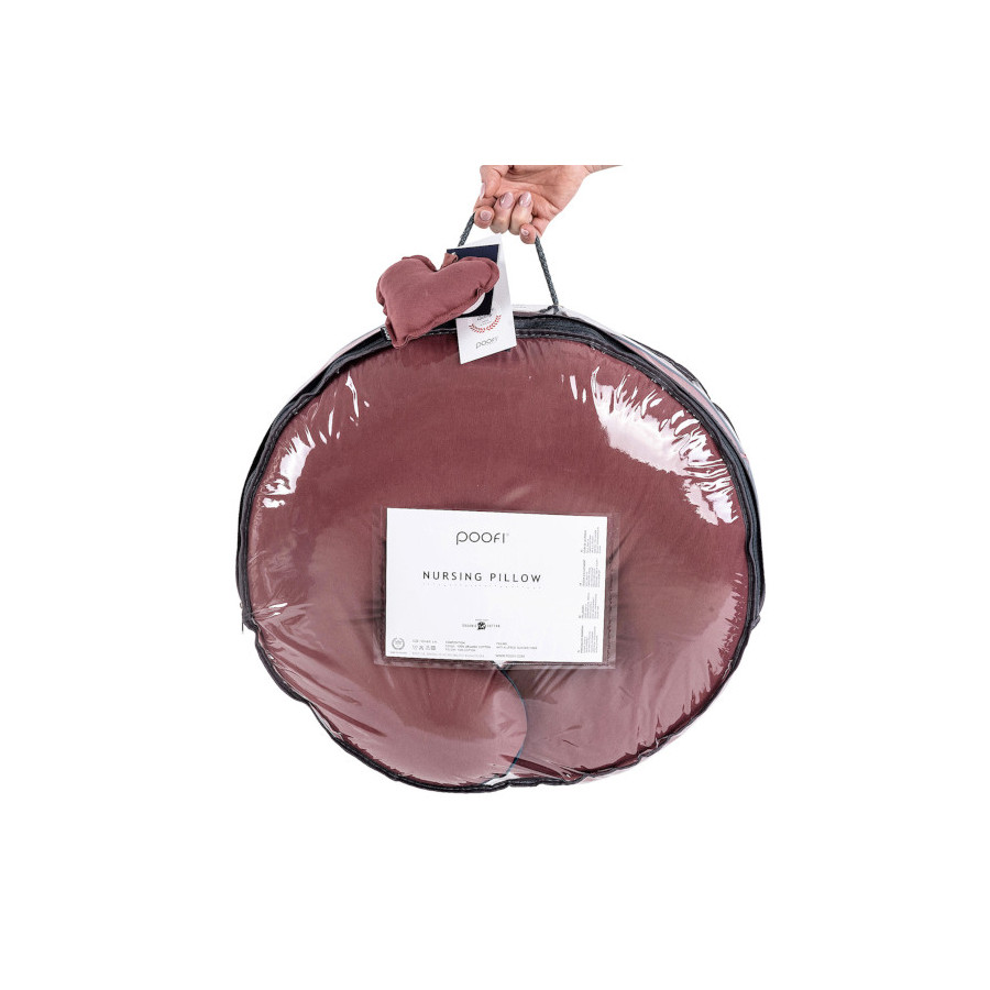 Poofi Poduszka do karmienia bawełniana Organic Blue