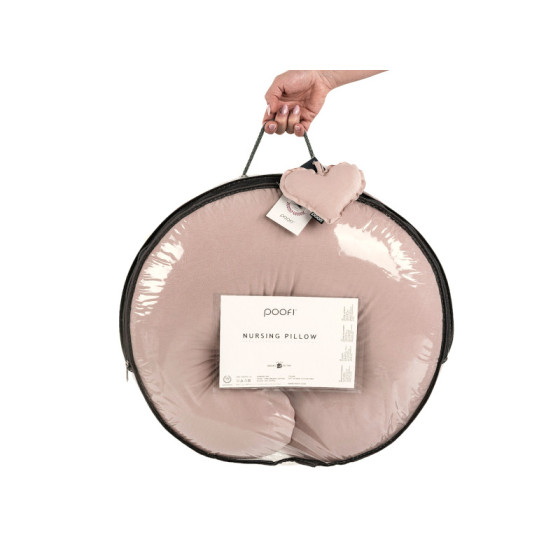 Poofi Poduszka do karmienia bawełniana Organic Piwonia