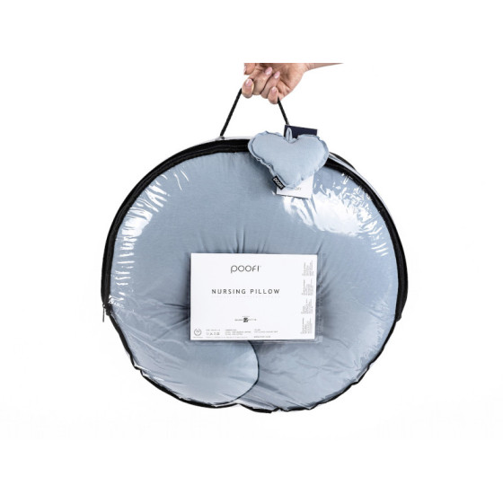 Poofi Poduszka do karmienia bawełniana Organic Jasno Szary