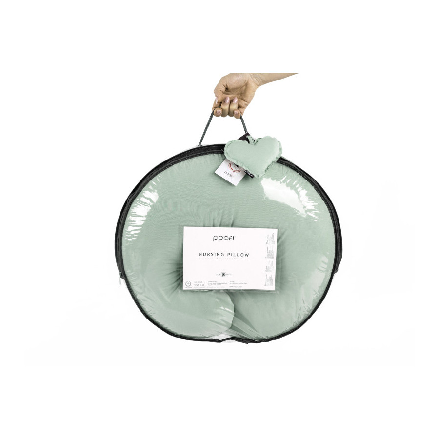 Poofi Poduszka do karmienia bawełniana Organic Jasno Szary