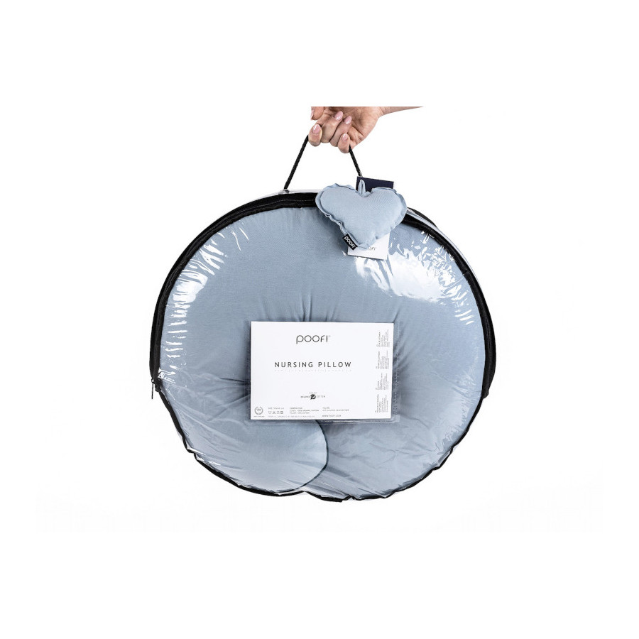 Poofi Poduszka do karmienia bawełniana Organic Lawenda