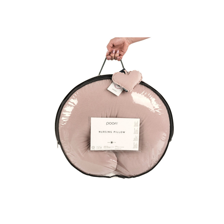 Poofi Poduszka do karmienia bawełniana Organic Lawenda