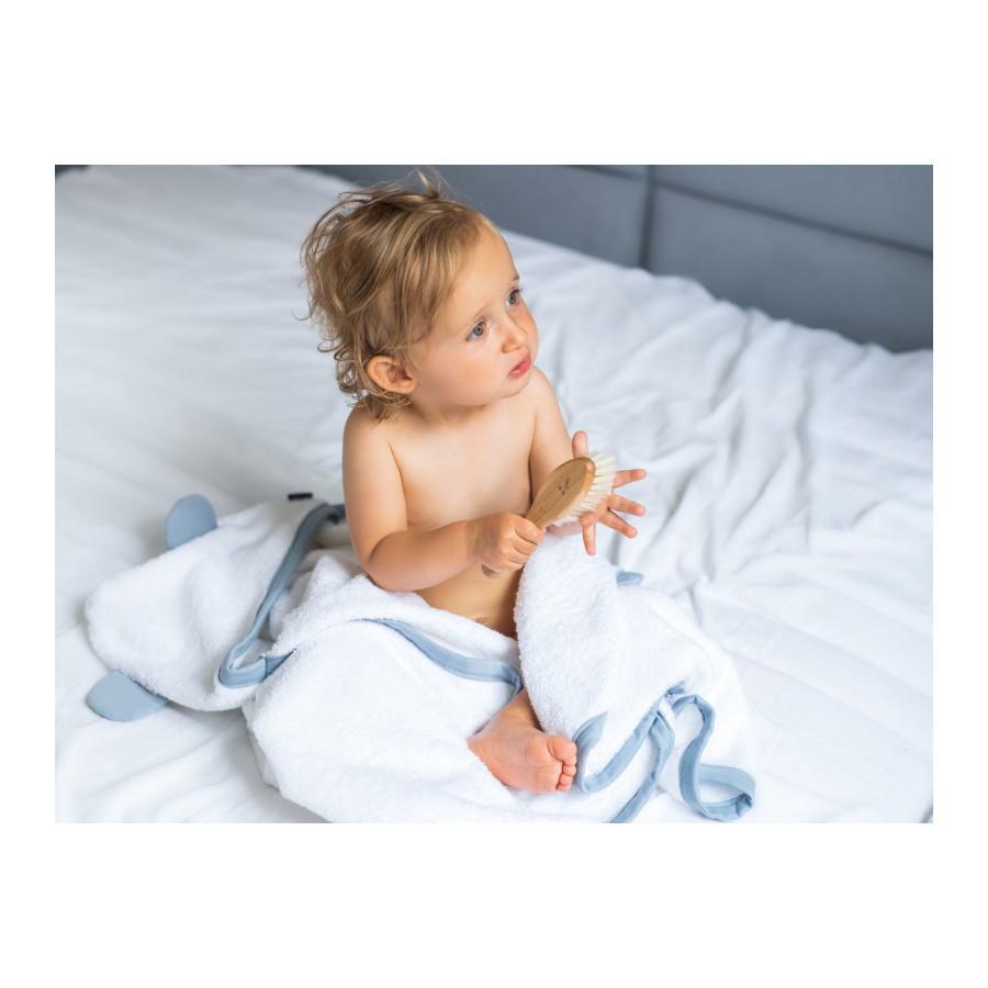 Poofi Ręcznik kąpielowy okrycie frotte bawełna 130x70cm Fiołek