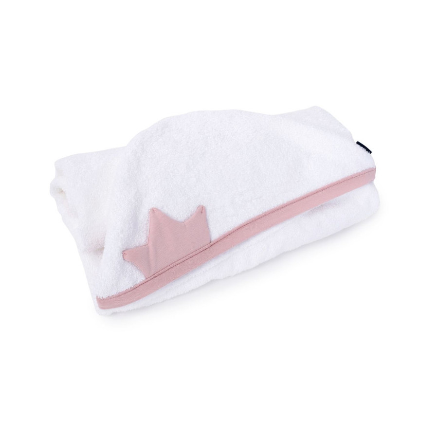 Poofi Ręcznik kąpielowy okrycie frotte bawełna 130x70cm Róża