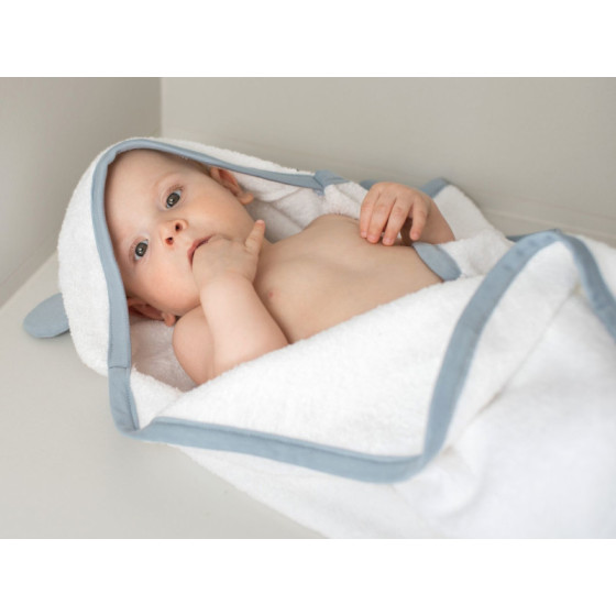 Poofi Ręcznik kąpielowy okrycie frotte bawełna 130x70cm Blue