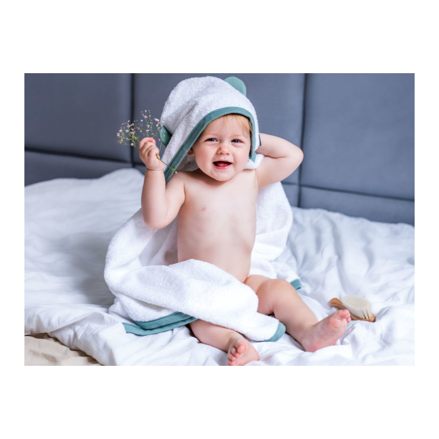 Poofi Ręcznik kąpielowy okrycie frotte bawełna 130x70cm Blue