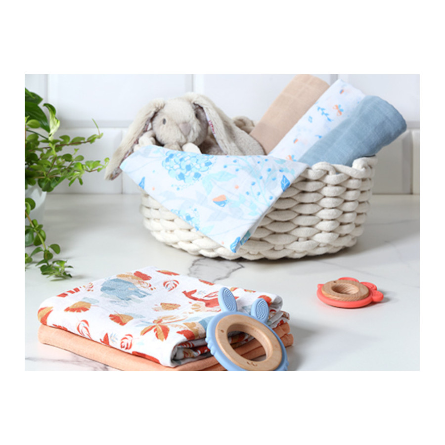 Babyono Pieluszka Bawełniana Muślinowa Super Miękka 3 sztuki