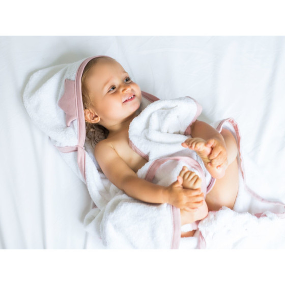 Poofi Myjka kąpielowa bawełniana frotte Dusty Blue