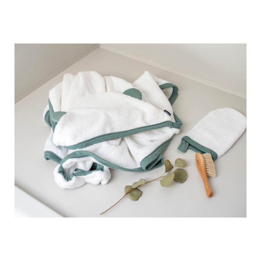 Poofi Myjka kąpielowa bawełniana frotte Nugat