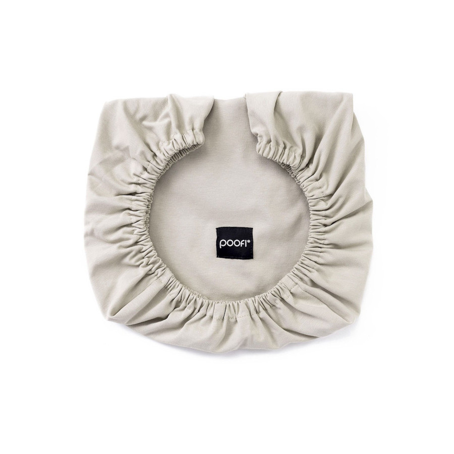 Poofi Prześcieradło Bawełniane Organiczne materac 70x140cm Szare