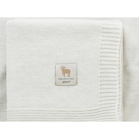 Poofi Kocyk wełniany Merino z wełny merynosa 80x100cm