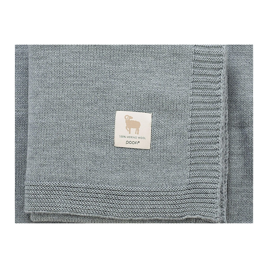 Poofi Kocyk wełniany Merino z wełny merynosa 80x100cm