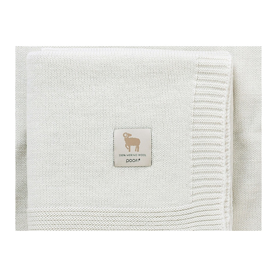 Poofi Kocyk wełniany Merino z wełny merynosa 80x100cm