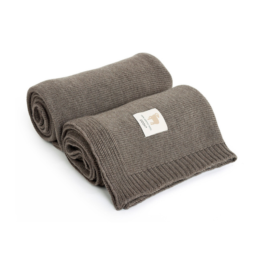 Poofi Kocyk wełniany Merino z wełny merynosa 80x100cm