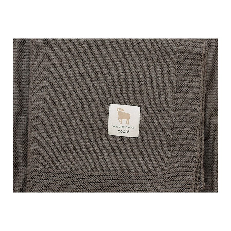Poofi Kocyk wełniany Merino z wełny merynosa 80x100cm