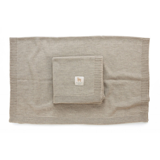 Poofi Kocyk wełniany Merino z wełny merynosa 80x100cm