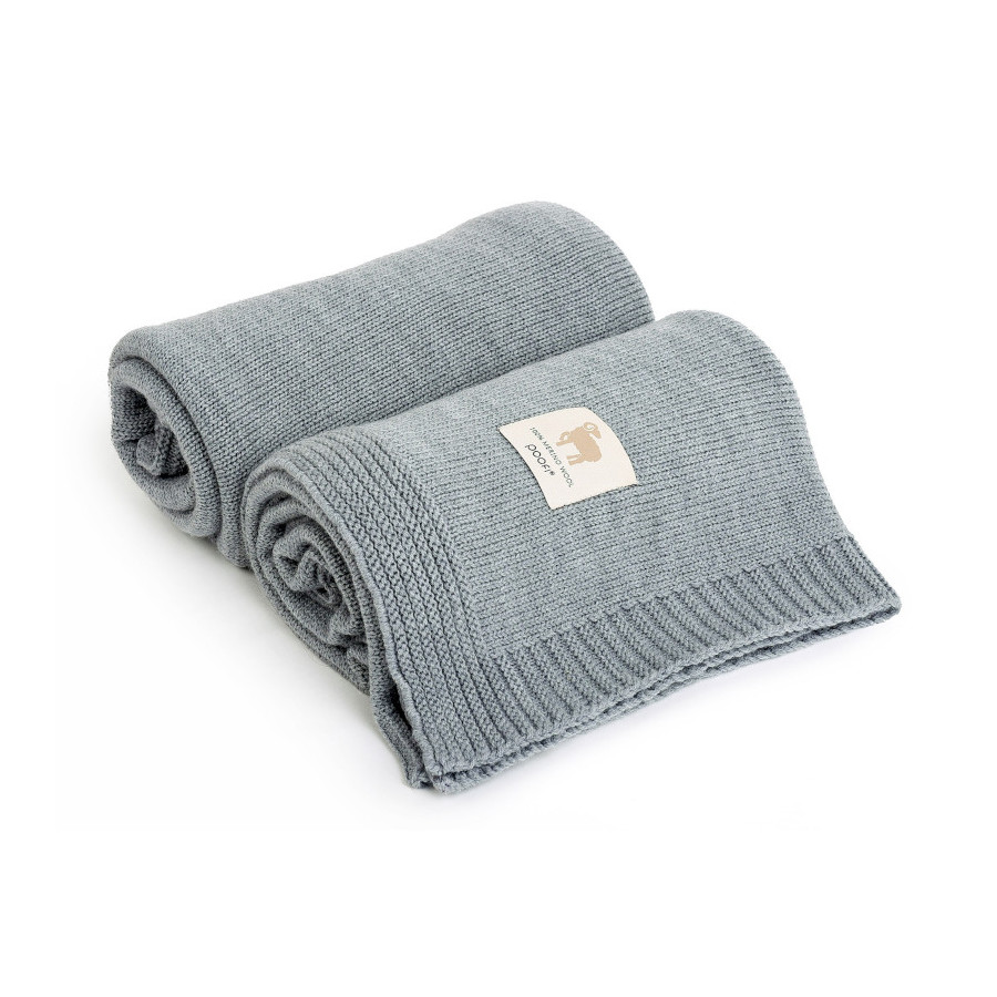 Poofi Kocyk wełniany Merino z wełny merynosa 80x100cm