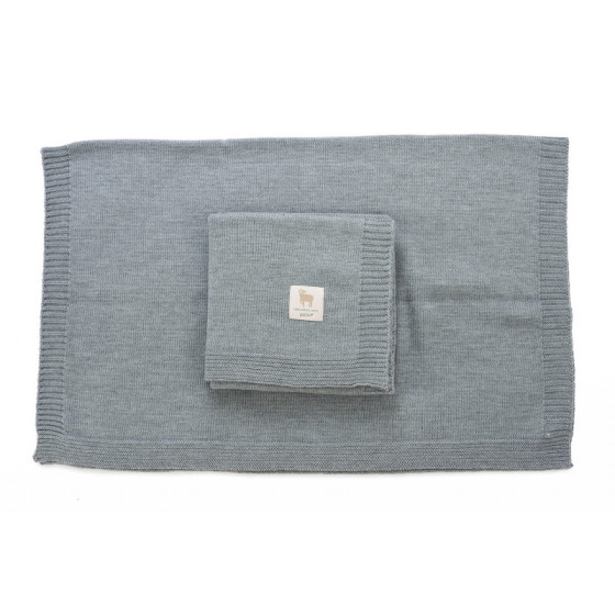 Poofi Kocyk wełniany Merino z wełny merynosa 80x100cm