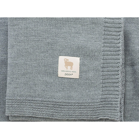 Poofi Kocyk wełniany Merino z wełny merynosa 80x100cm