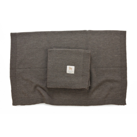 Poofi Kocyk wełniany Merino z wełny merynosa 80x100cm