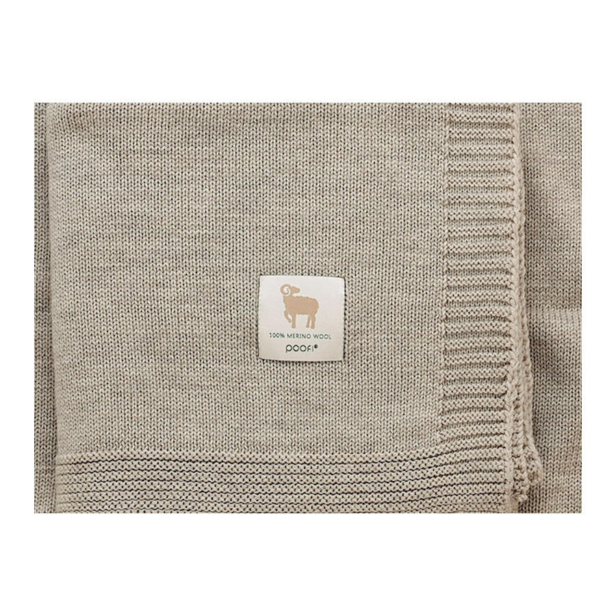 Poofi Kocyk wełniany Merino z wełny merynosa 80x100cm