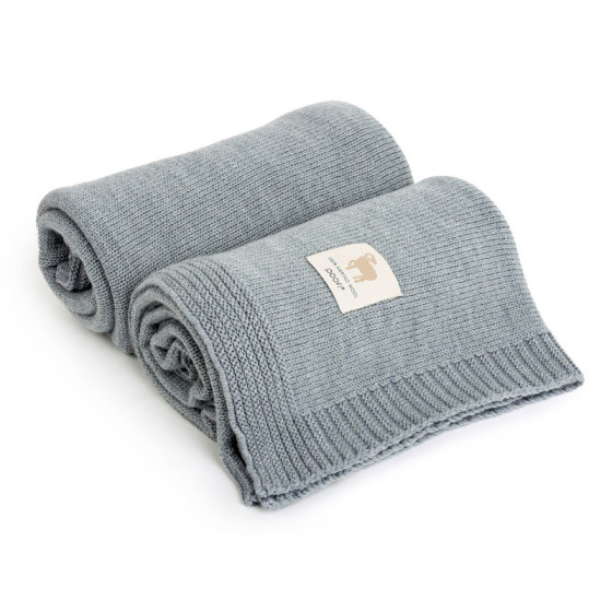 Poofi Kocyk wełniany Merino z wełny merynosa 80x100cm