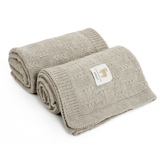 Poofi Kocyk wełniany Merino z wełny merynosa 80x100cm