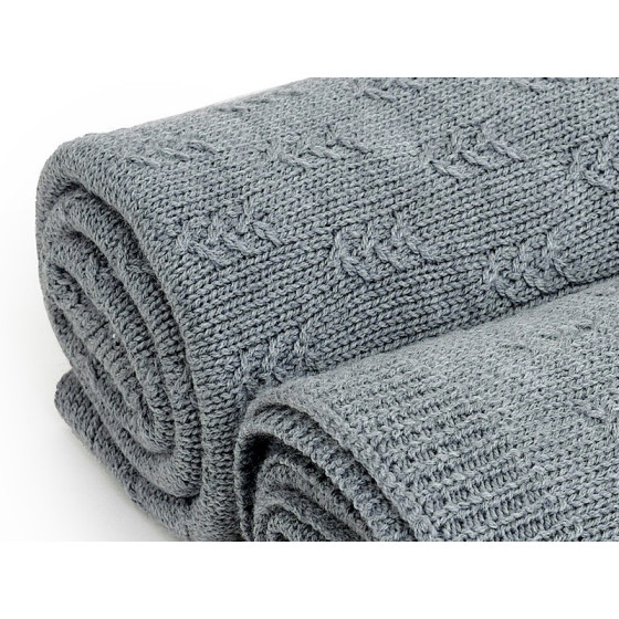 Poofi Kocyk wełniany Merino z wełny merynosa 80x100cm