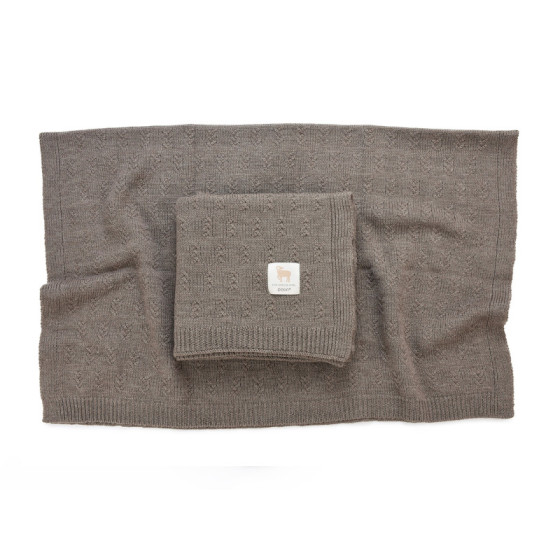 Poofi Kocyk wełniany Merino z wełny merynosa 80x100cm