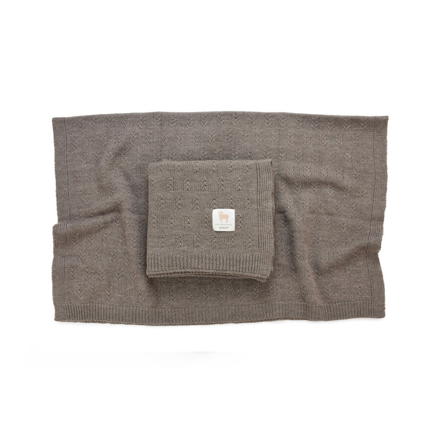 Poofi Kocyk wełniany Merino z wełny merynosa 80x100cm