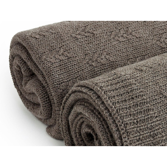 Poofi Kocyk wełniany Merino z wełny merynosa 80x100cm